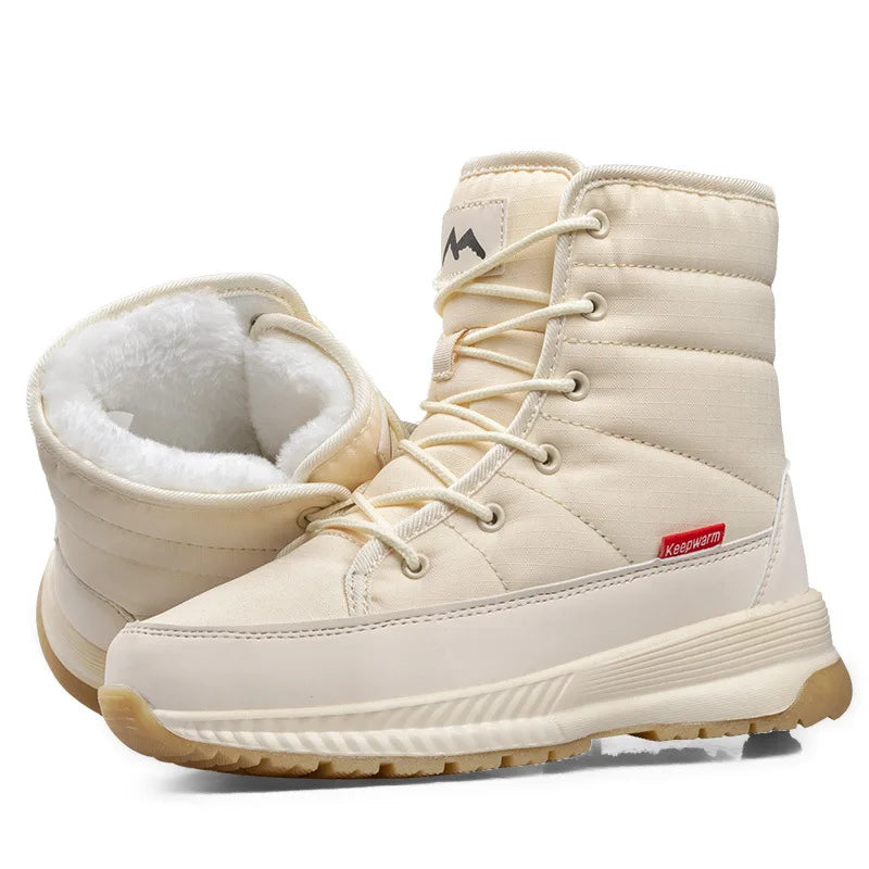 Women's winter boots 2023 thickened winter shoes women snow boots waterproof anti-skid warm lady ankle boots for -40 degrees