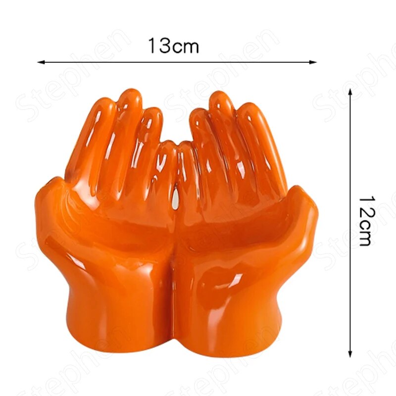 Creative Ceramic Drain Soap Holder Nordic Modern Cartoon Palm Soap Dish  Bathroom Decorative Accessories Home Decor Soap Case