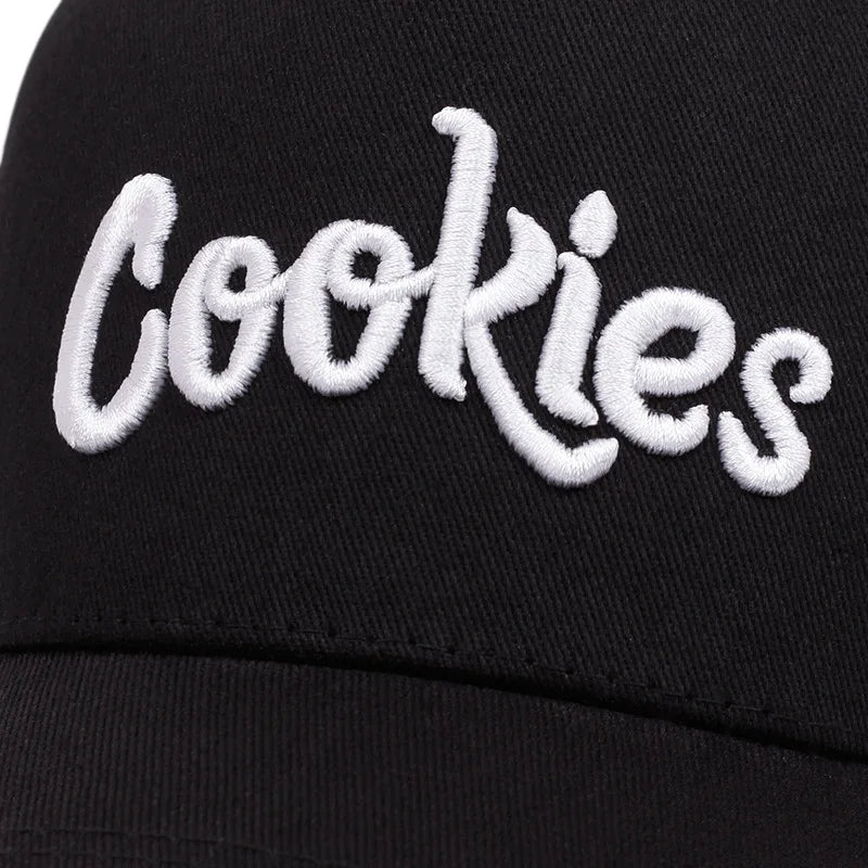 Cookies Embroidered baseball cap Outdoor sports mesh cap Summer shade breathable mesh cap trends go with everything
