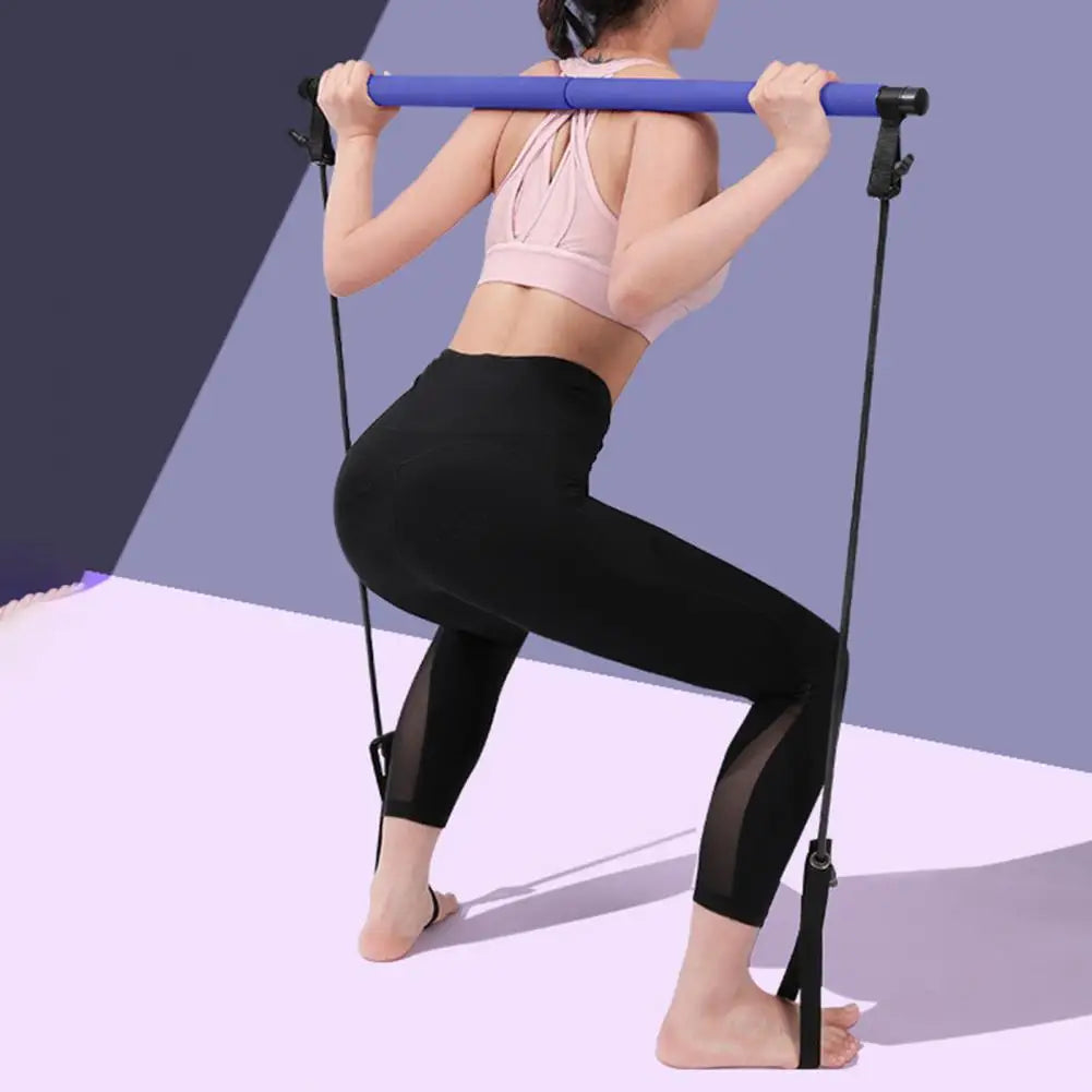 Good Yoga Tension Rope  Strong Tensile Strength Detachable Yoga Stretching Strap  Women Yoga Tension Rope Workout Equipment