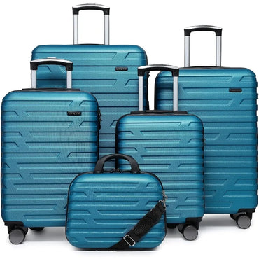 Luggage 5 Piece Sets, Expandable Luggage Sets Clearance, Suitcases with Spinner Wheels, Hard Shell Luggage Carry on