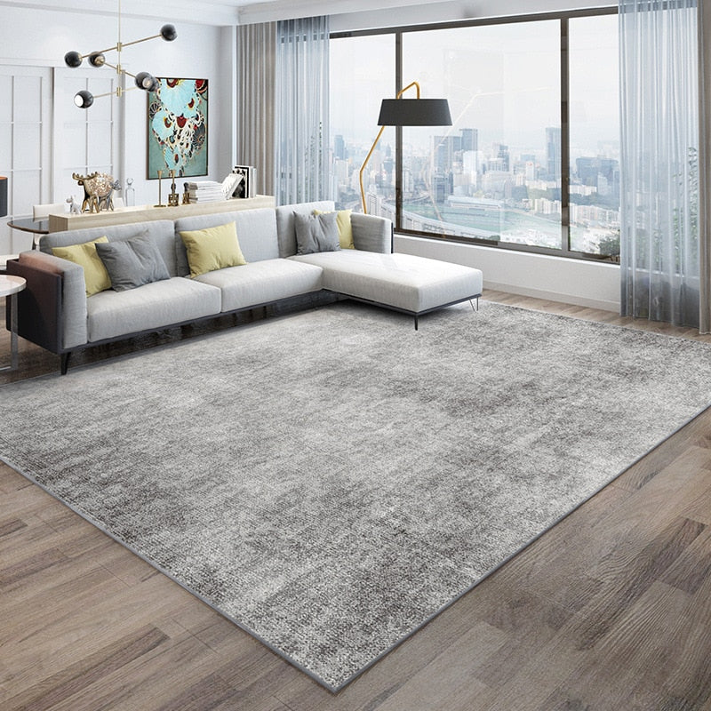 Modern Minimalist Solid Color Carpet Living Room Large Area Carpets Bedroom Decoration Rug Hotel Commercial Rugs Non-slip Mat
