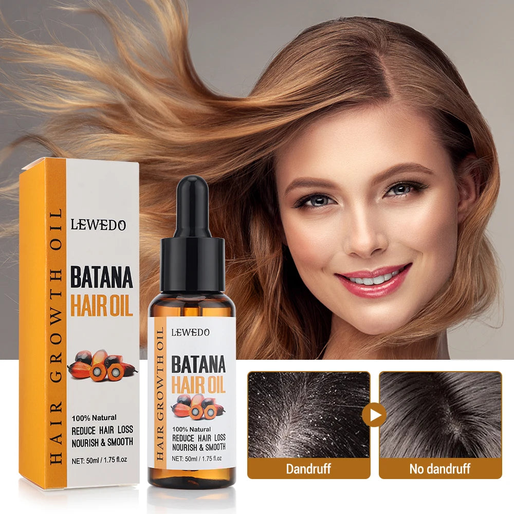 100% Pure Batana Oil Hair Conditioner Natural Hair Treatment Oil Promote Hair Wellness for Treating Hair Loss Anti-Breakage Hair