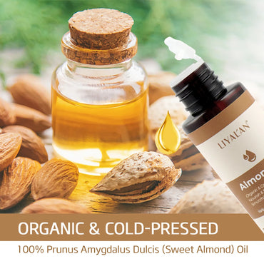 100ml Sweet Almond Oil Body Care Massage Nourish Moisturize Dry Skin Smooth Wrinkle Strengthen Hair Pure Natural Skin Care