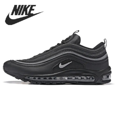 Nike Air Max 97 Men's Women's Breathable Sneakers Triple Black Gray White Sneakers Running Shoes