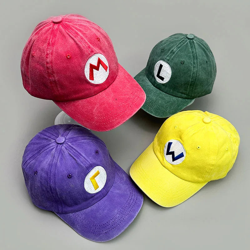 New Unisex Washed Cotton Cap Letter Embroidery Baseball Cap Men Women Adjustable Casual Outdoor Streetwear Sports Hat