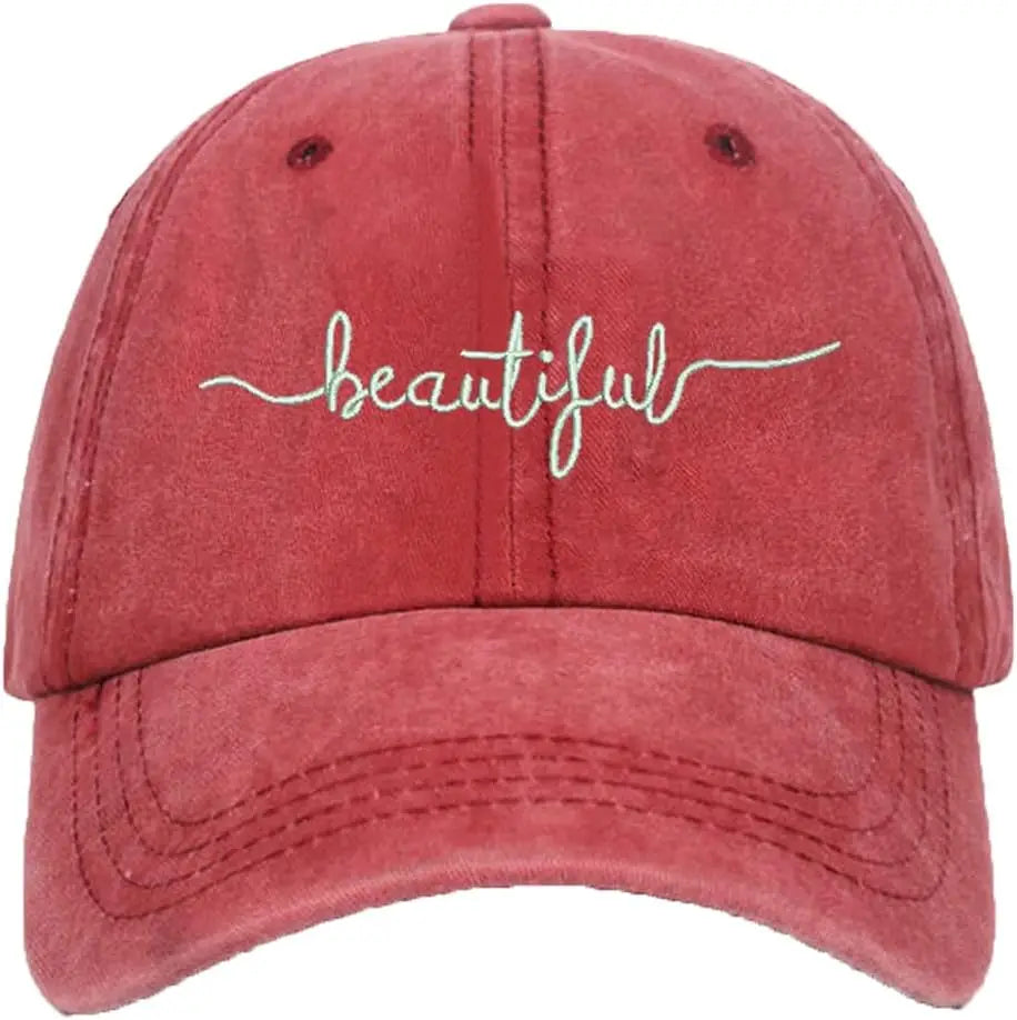 Unisex Faith Over Fear Embroidered Baseball Hat Low Profile Washed Distressed Vintage Baseball Cap Adjustable Dad Hat