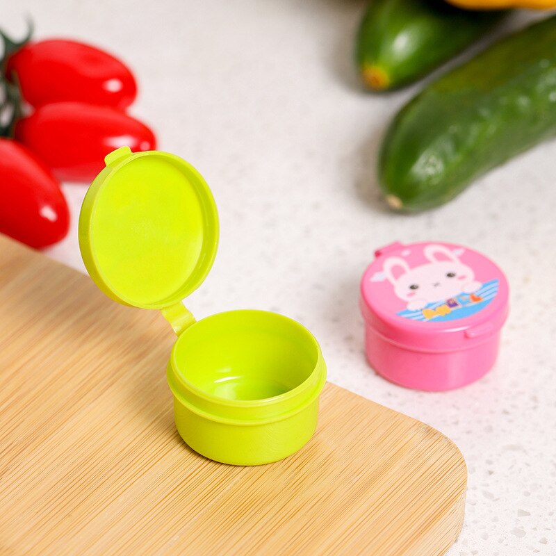 4pcs Mini Seasoning Sauce Bottle Portable Ketchup Bottle Salad Dressing Container for Bento Lunch Box Kitchen Accessories