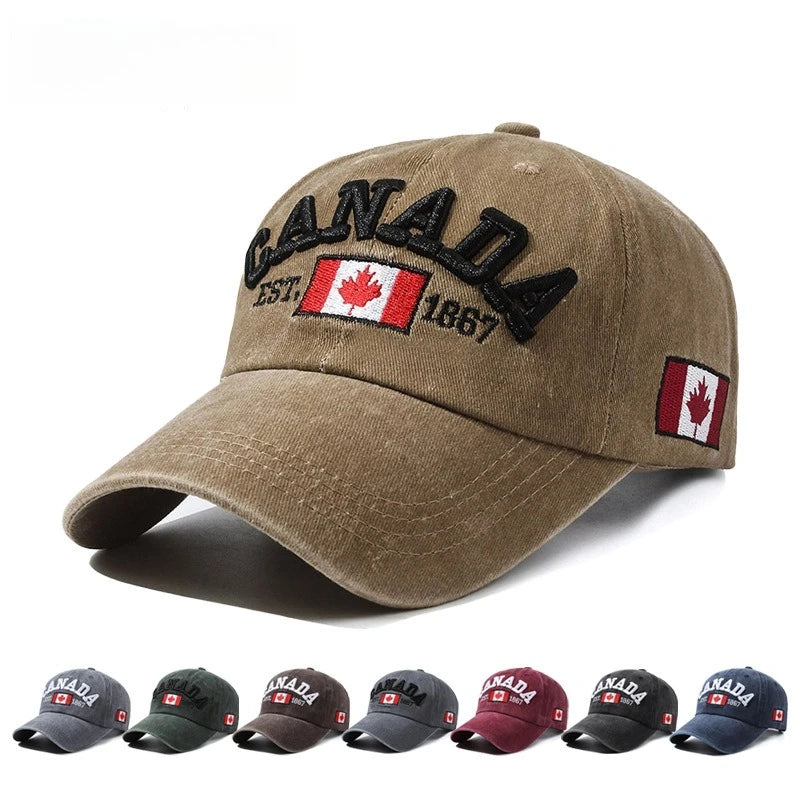 Baseball Cap Popular Letters CANADA Men's and Women's Canadian Baseball Cap Cotton Versatile Cap Fashion Personality Hats 2