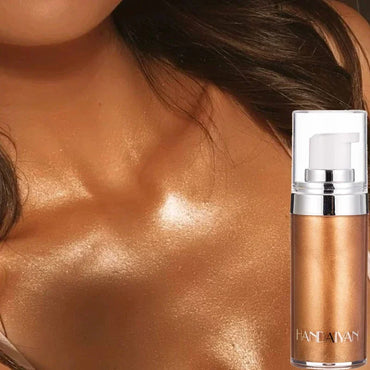 4 Colors Spray Liquid Highlighter  Shimmer Face Contour Cosmetic Glitter Body Bronzer Oil Mist Highlight Illuminator Makeup