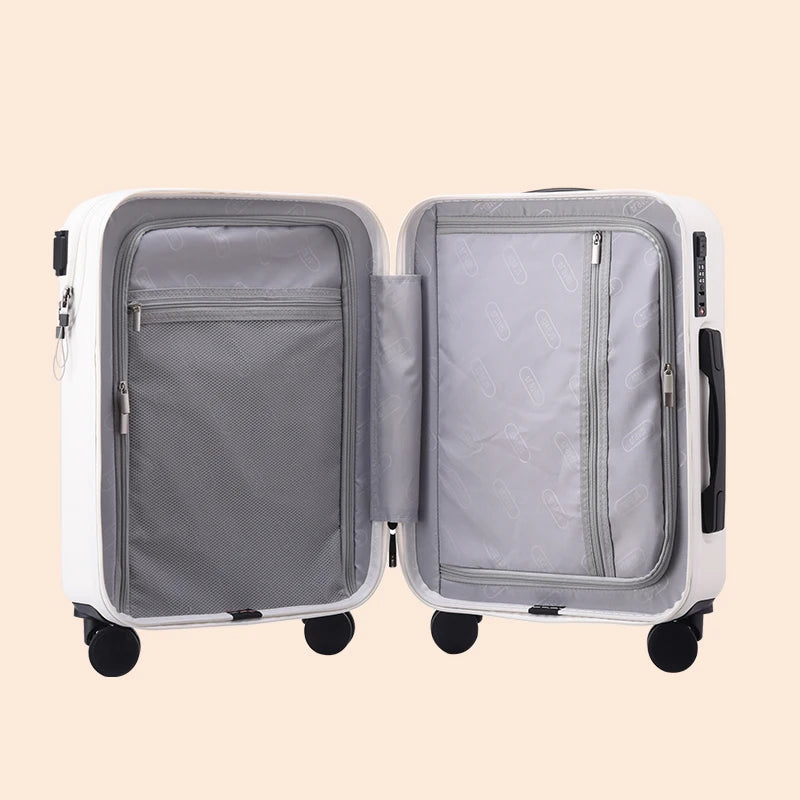 Travel Suitcase Carry on Luggage with Wheels Cabin Rolling Luggage trolley luggage bag Men's business lightweight luggage