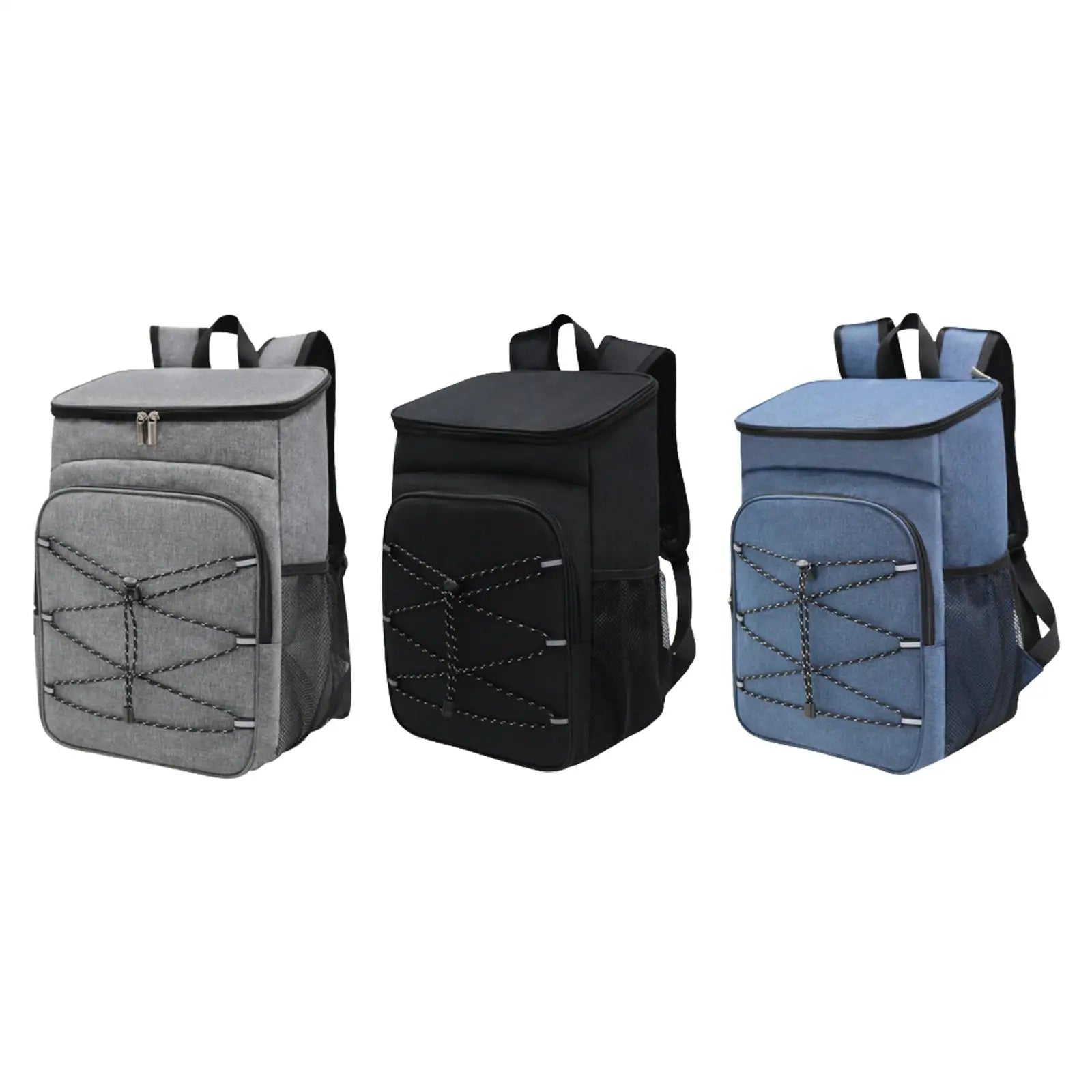 Insulated Cooler Backpack Waterproof Cooler Bag Mesh Pocket Men Women Beer Bag Beach Cooler Bag for Camping Work Lunch