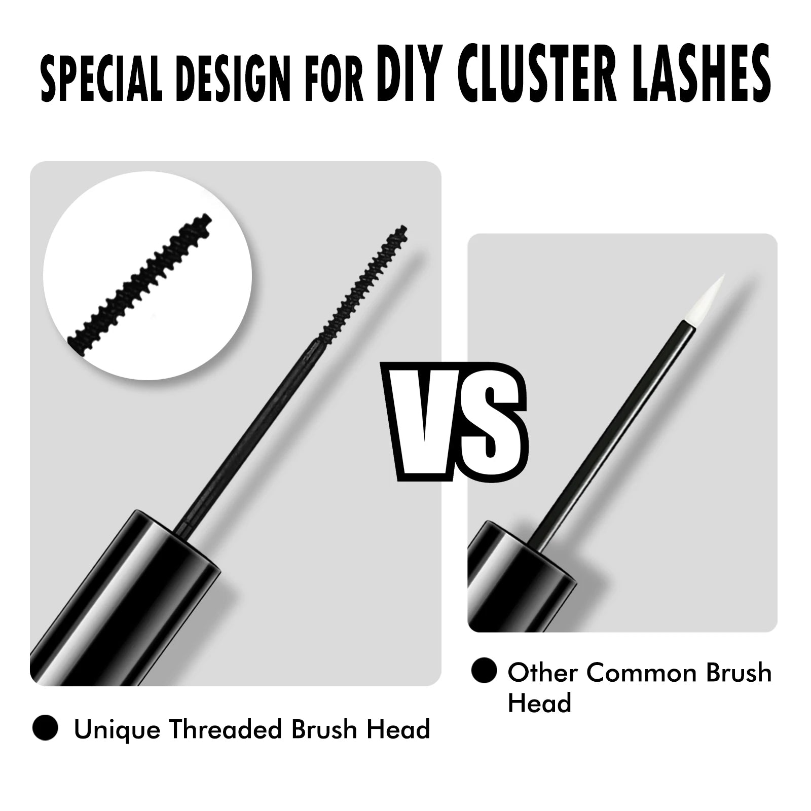VIAVOGUE Strip Lashes DIY Cluster Segmented Lash Eyelash Adhesive Black Lasting Waterproof Sweatproof Eye Makeup Makeup Cosmetic