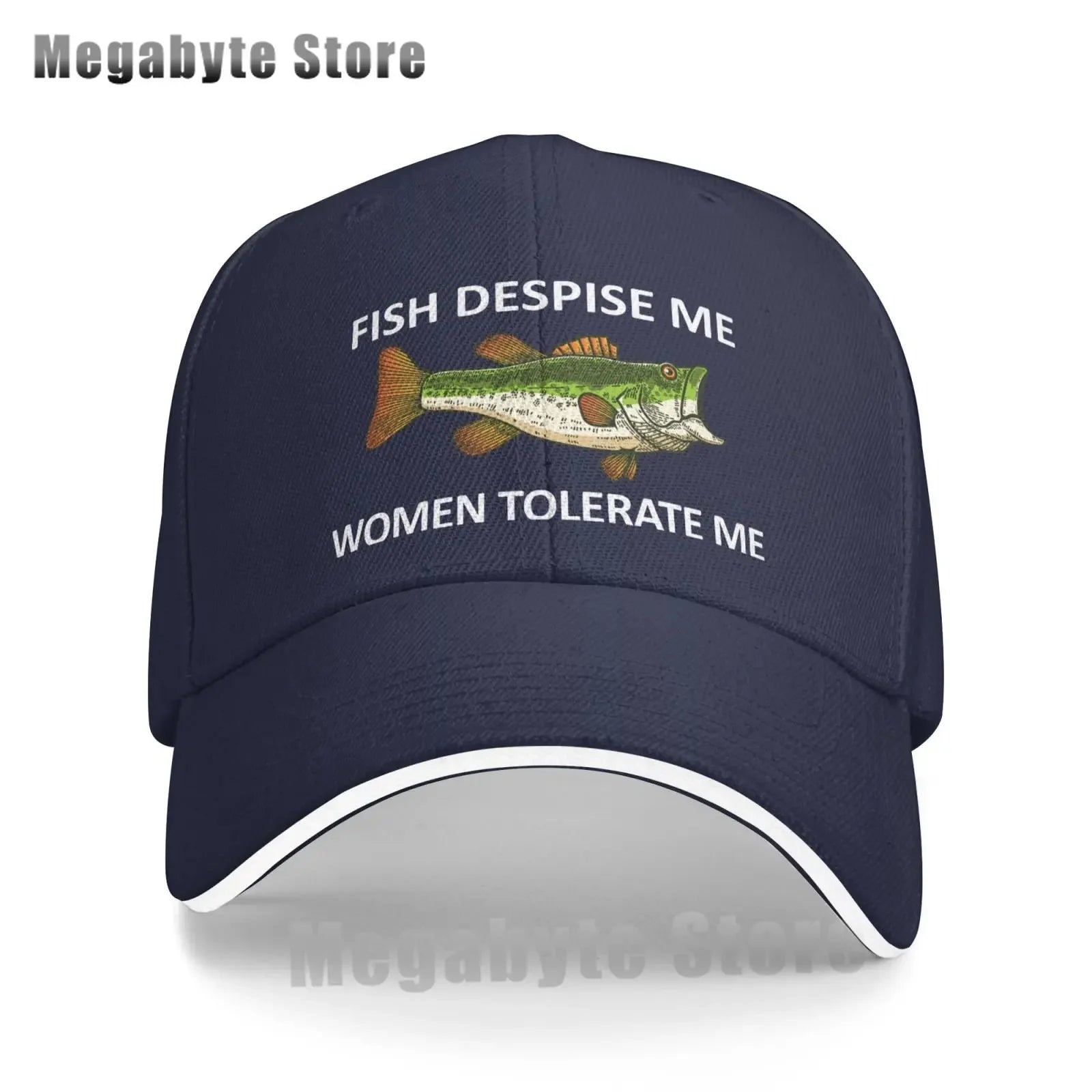 Funny Fishing Cap Fish Despise Me Women Tolerate Me Cap Men Baseball Caps Cool Cap