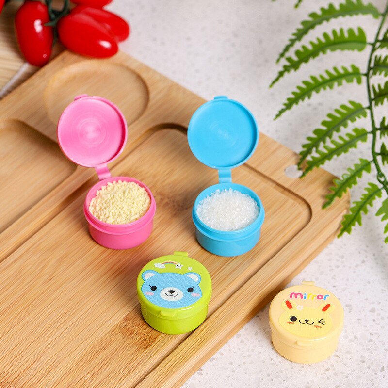 4pcs Mini Seasoning Sauce Bottle Portable Ketchup Bottle Salad Dressing Container for Bento Lunch Box Kitchen Accessories