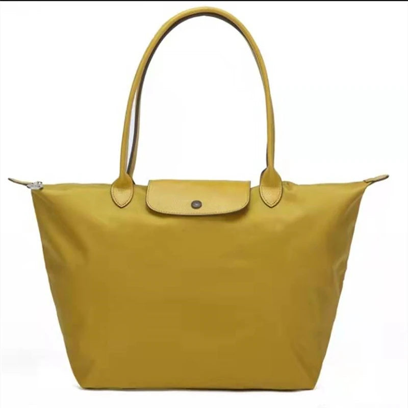 New Fashion High Capacity Embroidered Nylon Shoulder Bag Shopping Bag