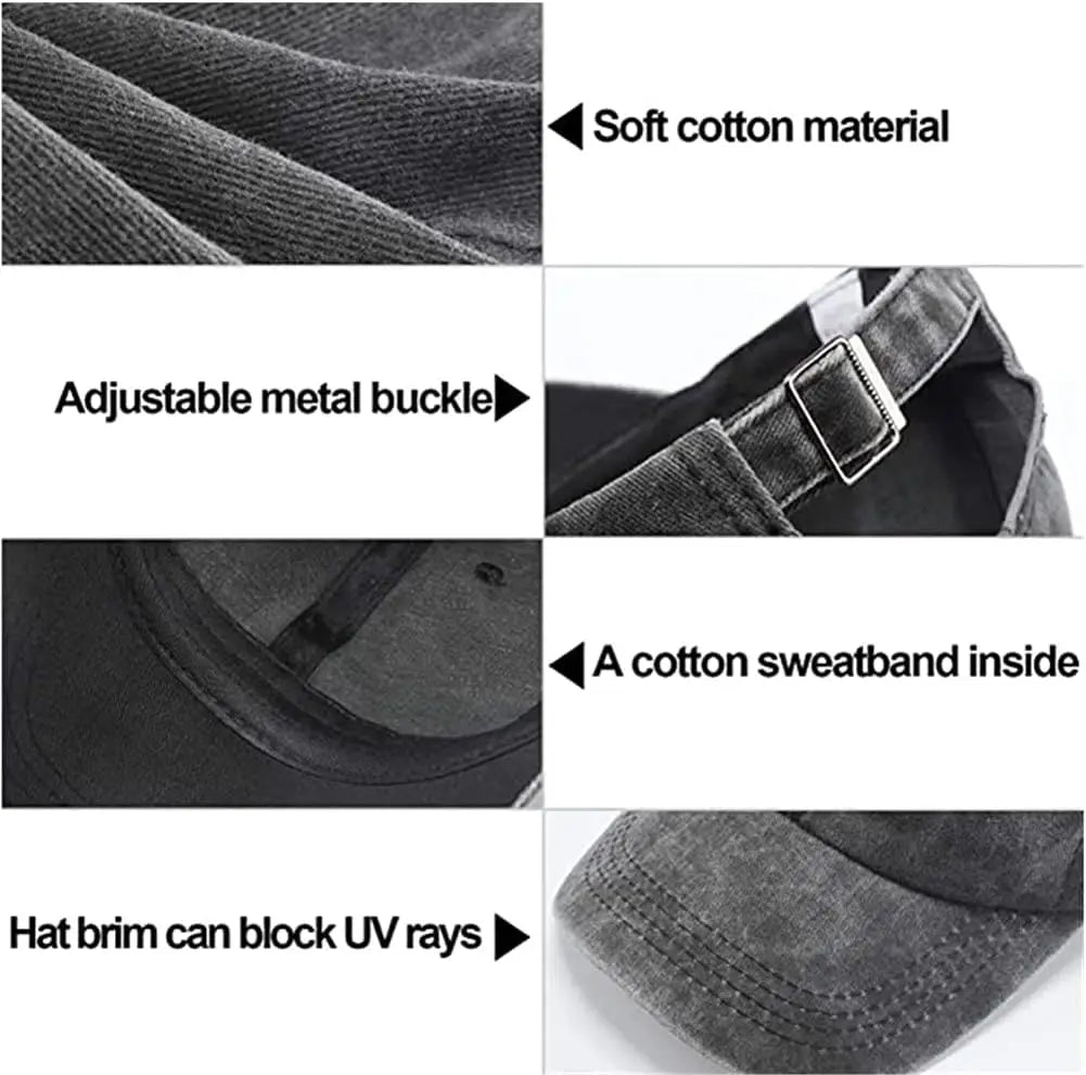 Unisex Faith Over Fear Embroidered Baseball Hat Low Profile Washed Distressed Vintage Baseball Cap Adjustable Dad Hat