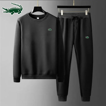 Cartelo High Quality Men's Suit Fashion Casual Tracksuit 2 Piece O-Neck Pullover Sports Clothes Sweatshirt Jogging Set Fleece