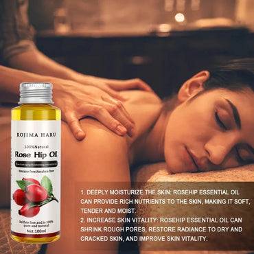 100ml Natural Organic Rose Hip Oil Massage Face and Body Oil Relaxing Moisturizing Hydrating Best Skincare Control Product