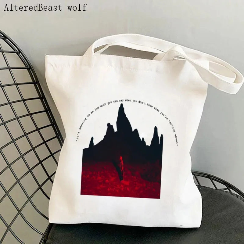 Women Canvas Shoulder bag Olivia Rodrigo Poster custom Shopping Bag Students Books Bag Harajuku Shopping Handbags Tote For Girls