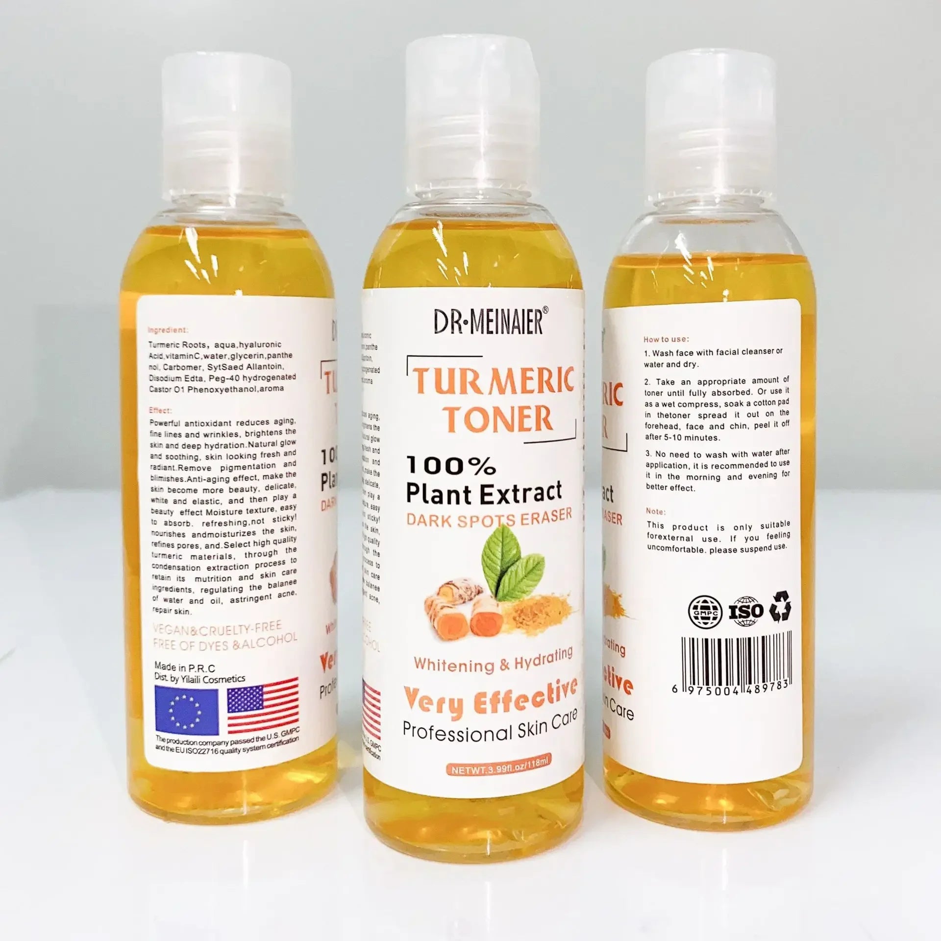 Turmeric Toner Brightening Face Serum Dark Corrector Whitening Serum Moisturizing Vitamin C Ginger Essence Korean Cosmetics