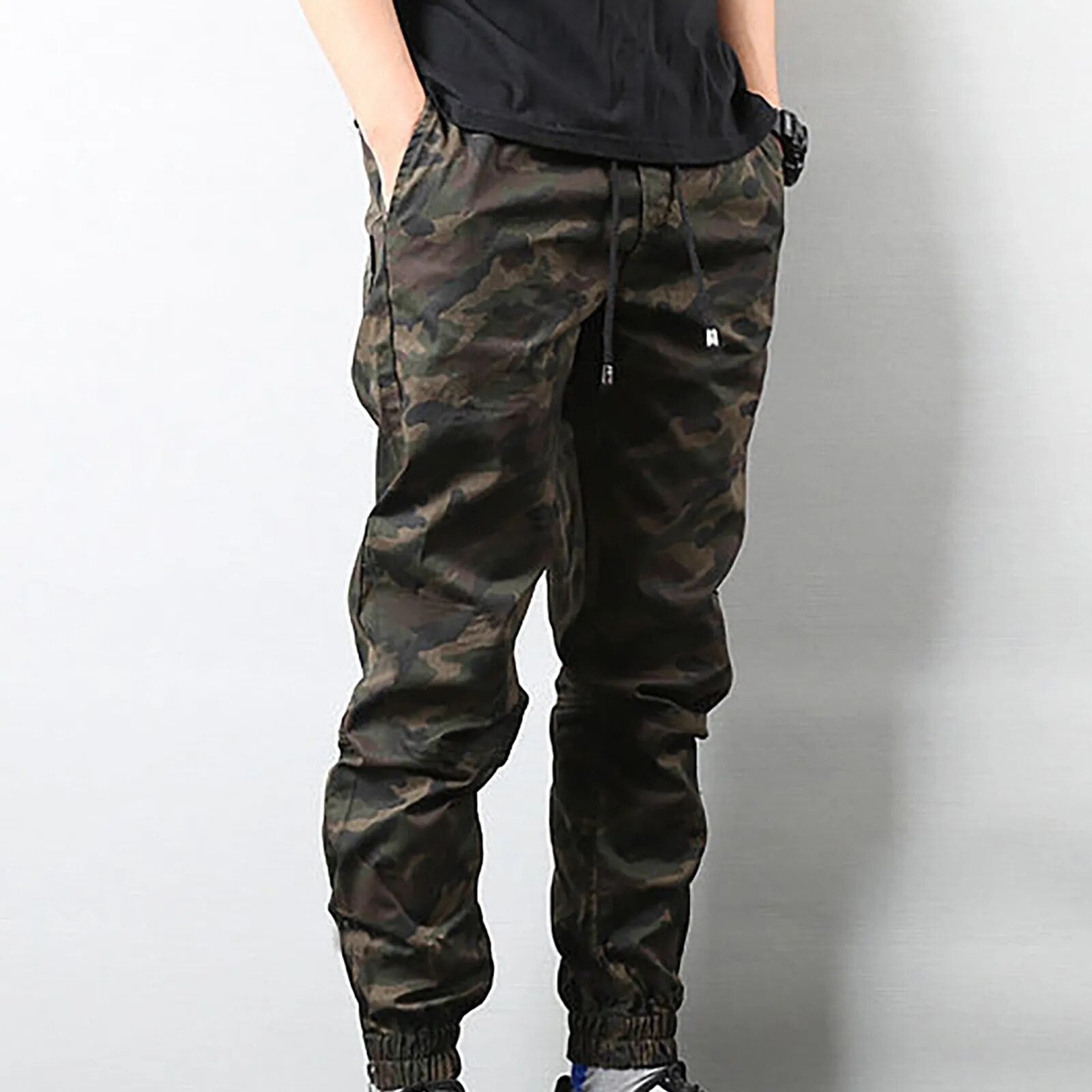 Camouflage Military Jogger Pants Streetwear Casual Trousers Men Cotton Joggers Sweatpants Plus Size Straight Slacks Hombre Pants