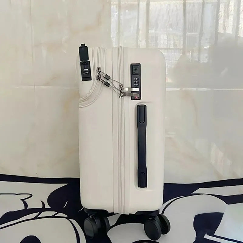 Travel Suitcase Carry on Luggage with Wheels Cabin Rolling Luggage trolley luggage bag Men's business lightweight luggage