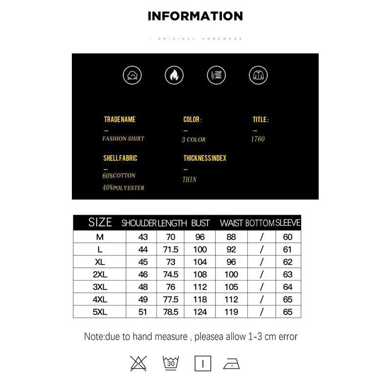 BROWON 2023 New Men Shirts Man Long Sleeve Solid Color Stand Collar Sold Color Male Big Size Casual Shirts Business