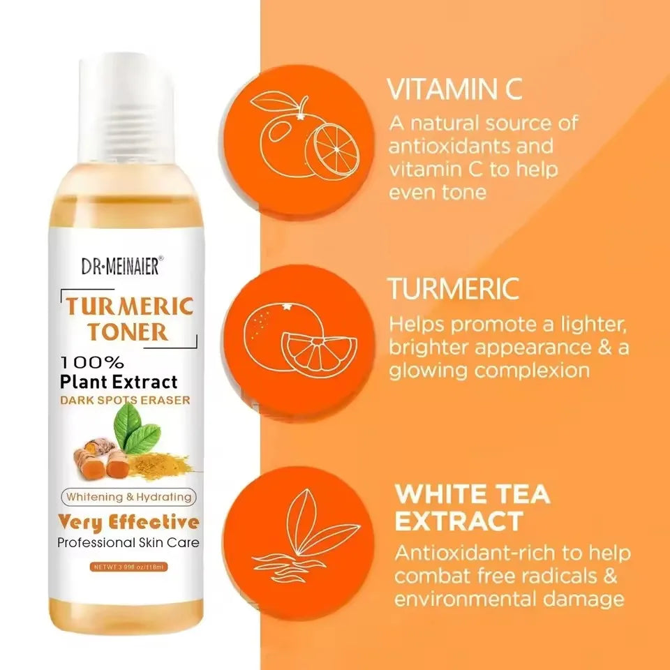 Turmeric Toner Brightening Face Serum Dark Corrector Whitening Serum Moisturizing Vitamin C Ginger Essence Korean Cosmetics