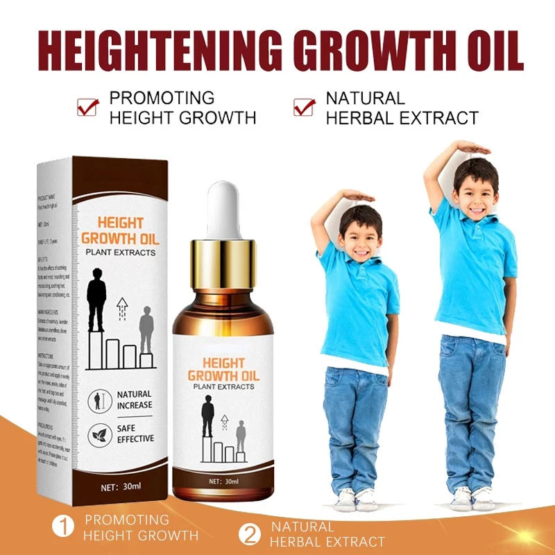 30ml Height Increasing Oil Body Grow Taller Promote Bone Growth Heighten Conditioning Adult Children Foot Massage Essential Oil