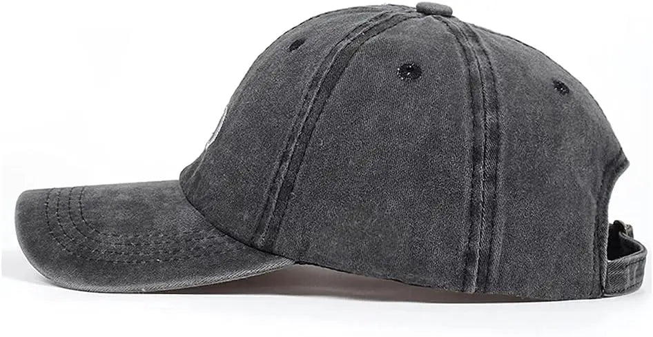 Unisex Faith Over Fear Embroidered Baseball Hat Low Profile Washed Distressed Vintage Baseball Cap Adjustable Dad Hat