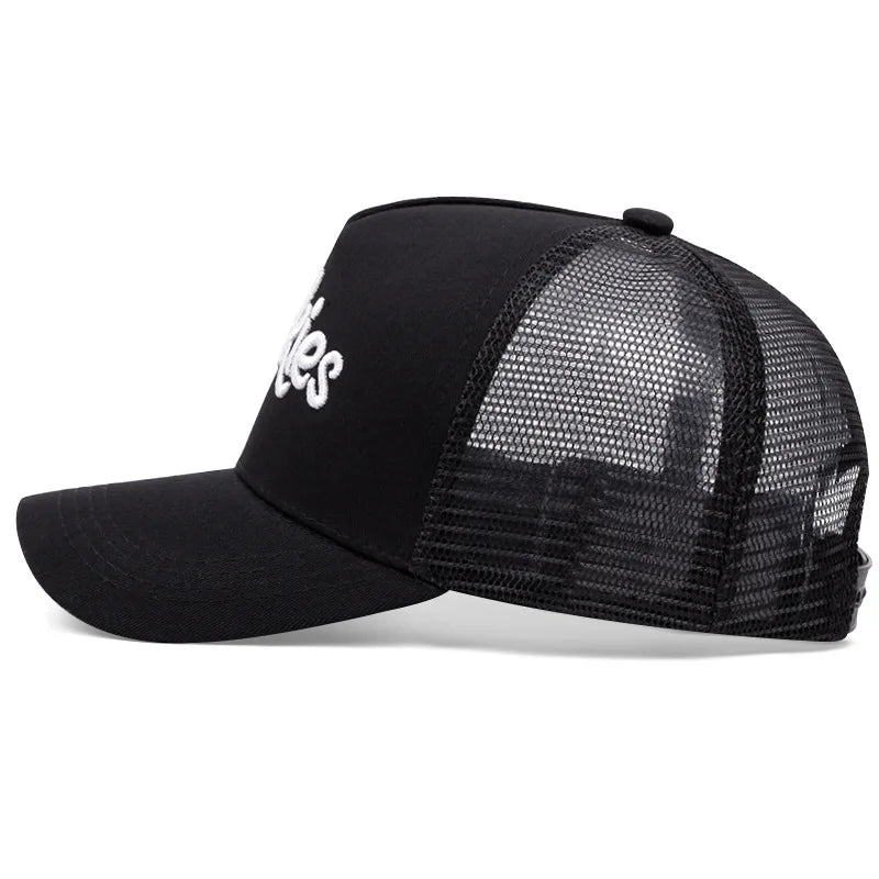Cookies Embroidered baseball cap Outdoor sports mesh cap Summer shade breathable mesh cap trends go with everything
