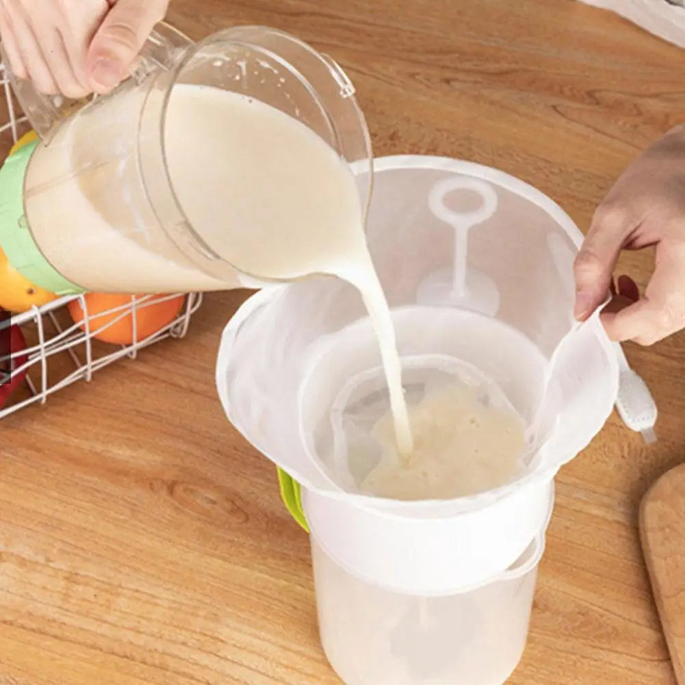 100 Mesh Soy Milk Wine Filter Bag Nut Milk Bag Tea Yogurt Net Filter Kitchen Filter Coffee Food Reusable Mesh Bags Oil Nylo K9R9