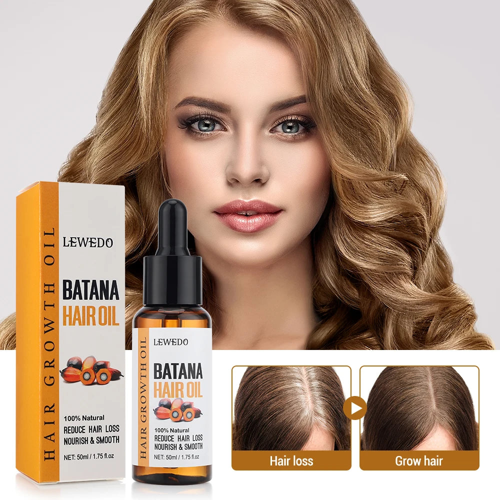 100% Pure Batana Oil Hair Conditioner Natural Hair Treatment Oil Promote Hair Wellness for Treating Hair Loss Anti-Breakage Hair