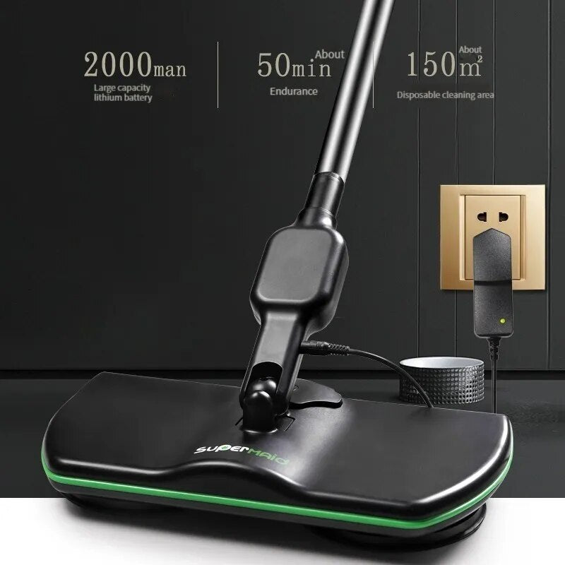 ECHOME Wireless Electric Mopping Machine 360°Rotary Mop Hand Push Household Floor Cleaning Tools Accessories Smart Cleaner Broom