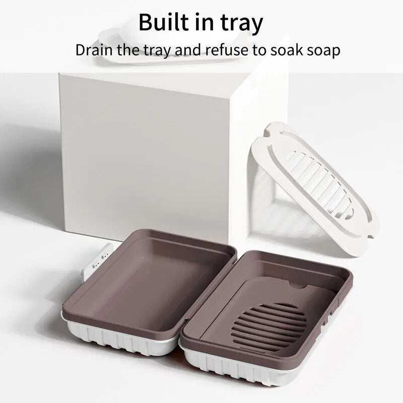 Soap Bar Holder Bar Soap Holders With Lids Soap Bar Dish Storage Leakproof Soap Box Container Holder For Shower Travel Hiking