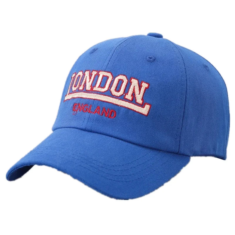 New Unisex London Letter Embroidery Style Baseball Cap Cotton Cap Men Women Fashion Dad Hat