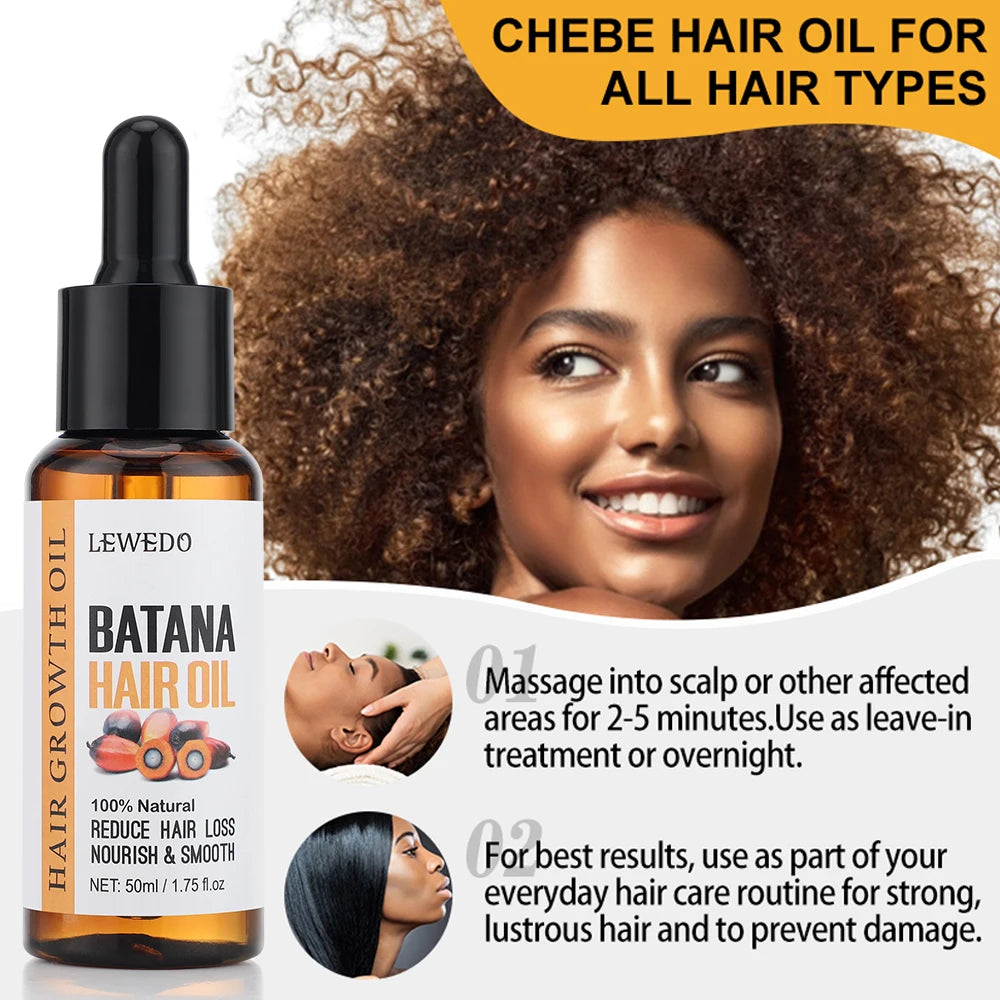 100% Pure Batana Oil Hair Conditioner Natural Hair Treatment Oil Promote Hair Wellness for Treating Hair Loss Anti-Breakage Hair