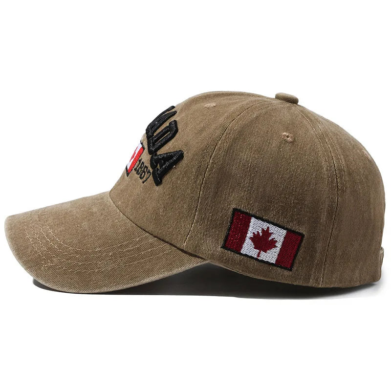 Baseball Cap Popular Letters CANADA Men's and Women's Canadian Baseball Cap Cotton Versatile Cap Fashion Personality Hats 2