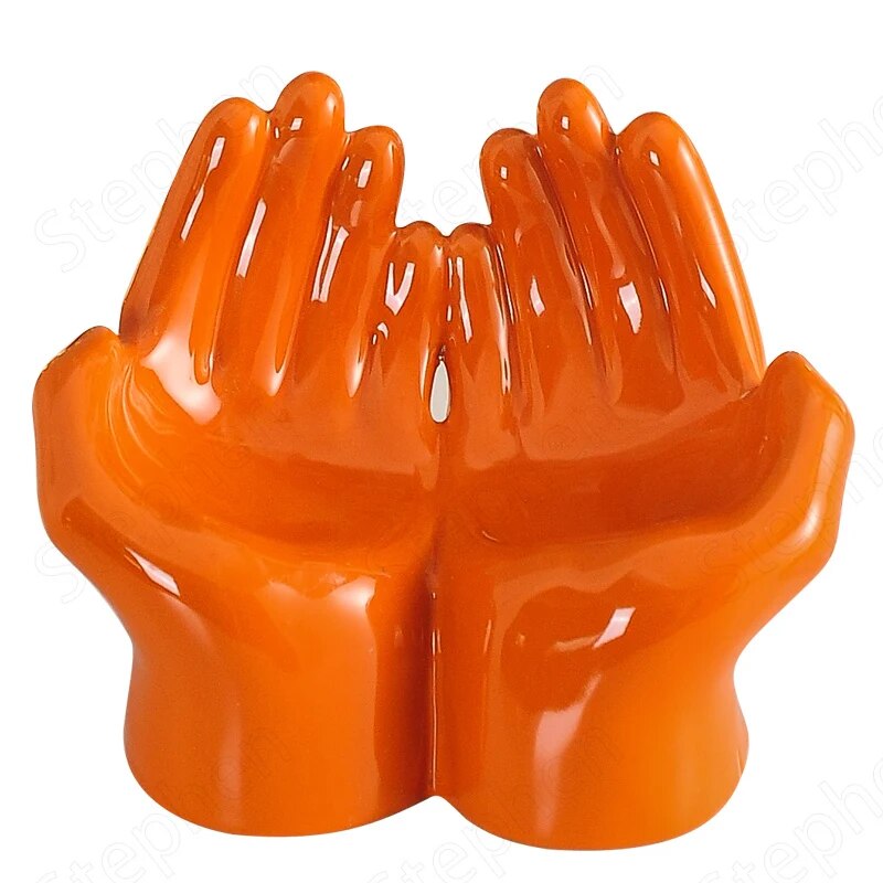 Creative Ceramic Drain Soap Holder Nordic Modern Cartoon Palm Soap Dish  Bathroom Decorative Accessories Home Decor Soap Case