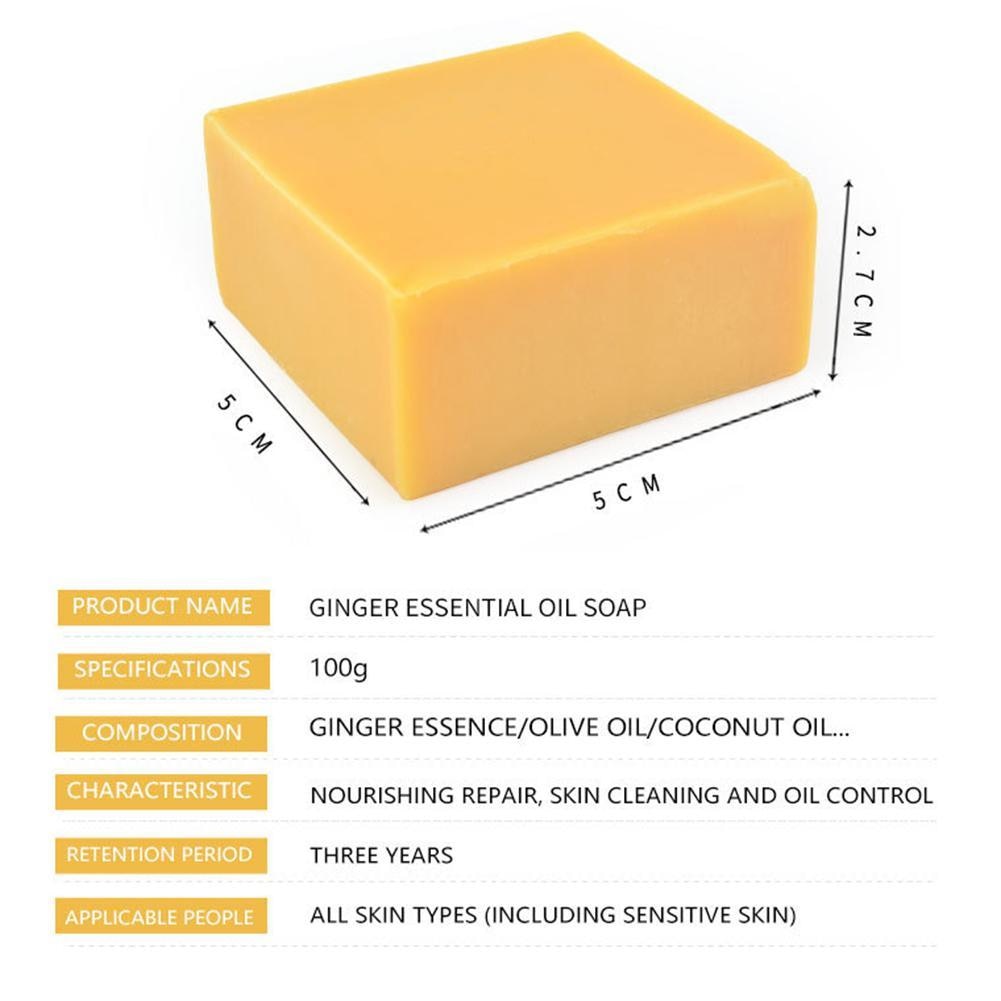 100g Turmeric Essential Oil Handmade Soap Face Wash Removal Acne Treatment Oil Control Moisturizing Whitening Soap Face Care