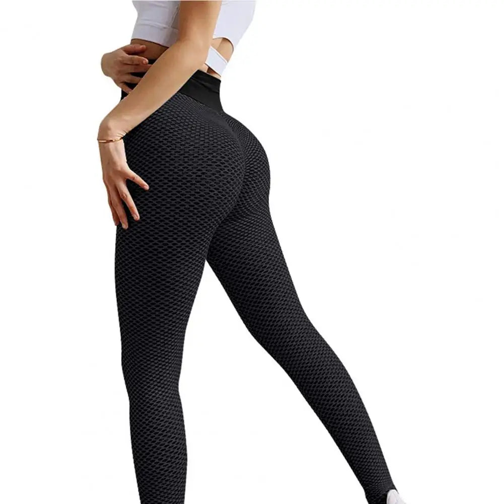 Grid Tights Yoga Pants Women Seamless High Waist Leggings Breathable Gym Fitness Push Up Clothing Girl Yoga Pant