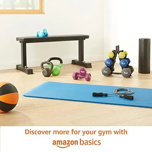 Basics Vinyl Hexagon Workout Dumbbell Hand Weight