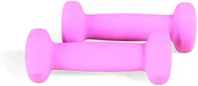 Set of 2 Neoprene Dumbbell Hand Weights, Anti-Slip, Anti-roll, Hex Shape Colorful