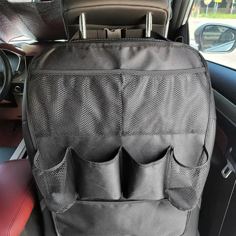 Auto Seat Back Organizer Storage Bag Cool Wrap Bottle Bag With Mesh Pockets Multi-Pocket Travel Storage Bag/Insulated Car Seat
