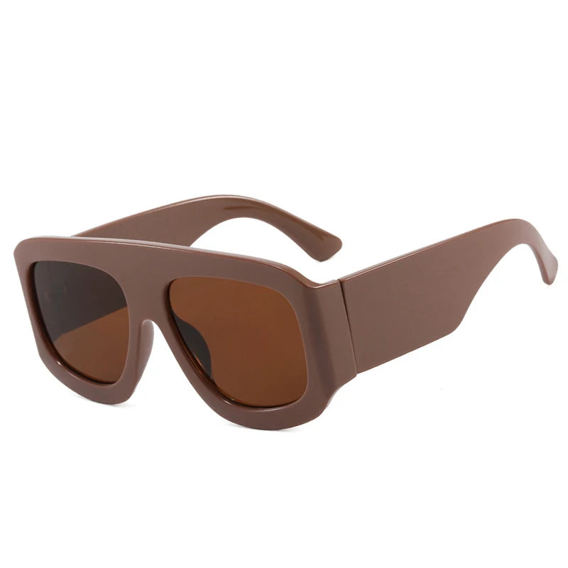 JNPCXI Oversized Square Sunglasses Fashion Gradient Women Luxury Retro Shades UV400 Outdoor Men Sun Glasses