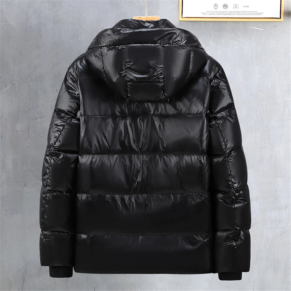 Down Jacket Men Winter Warm Thick Jackets  Men's Puffer Jacket Fashion Casual Winter Coat