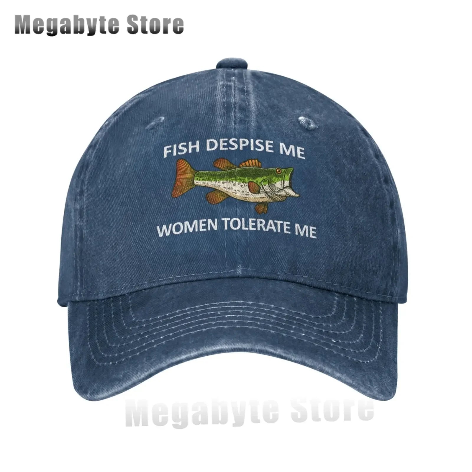 Funny Fishing Cap Fish Despise Me Women Tolerate Me Cap Men Baseball Caps Cool Cap
