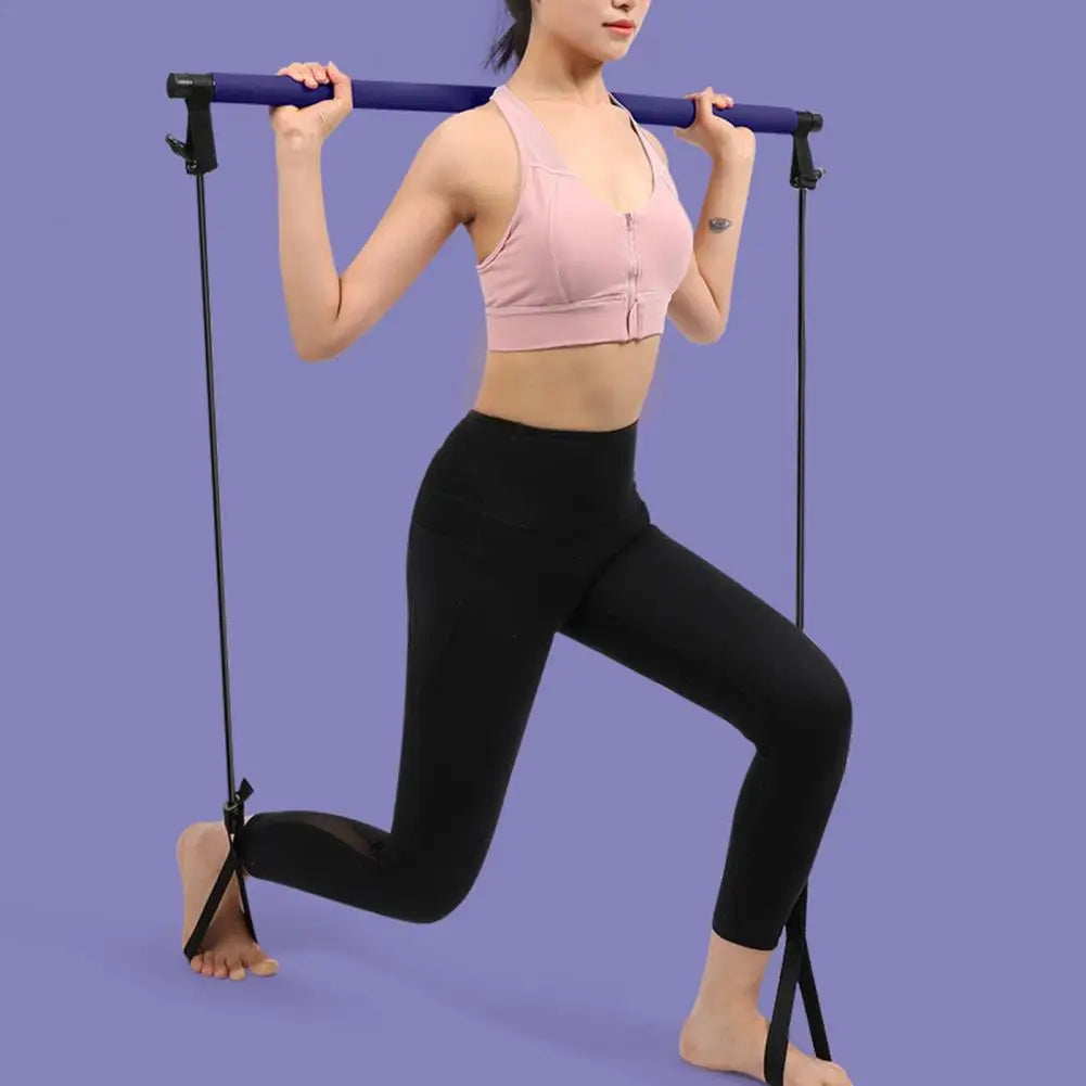 Good Yoga Tension Rope  Strong Tensile Strength Detachable Yoga Stretching Strap  Women Yoga Tension Rope Workout Equipment