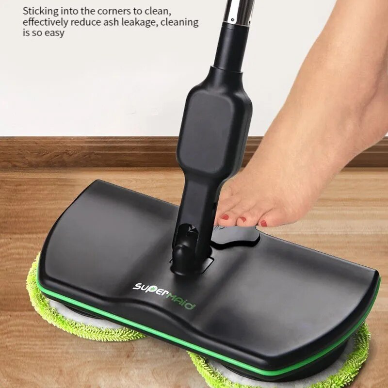 ECHOME Wireless Electric Mopping Machine 360°Rotary Mop Hand Push Household Floor Cleaning Tools Accessories Smart Cleaner Broom